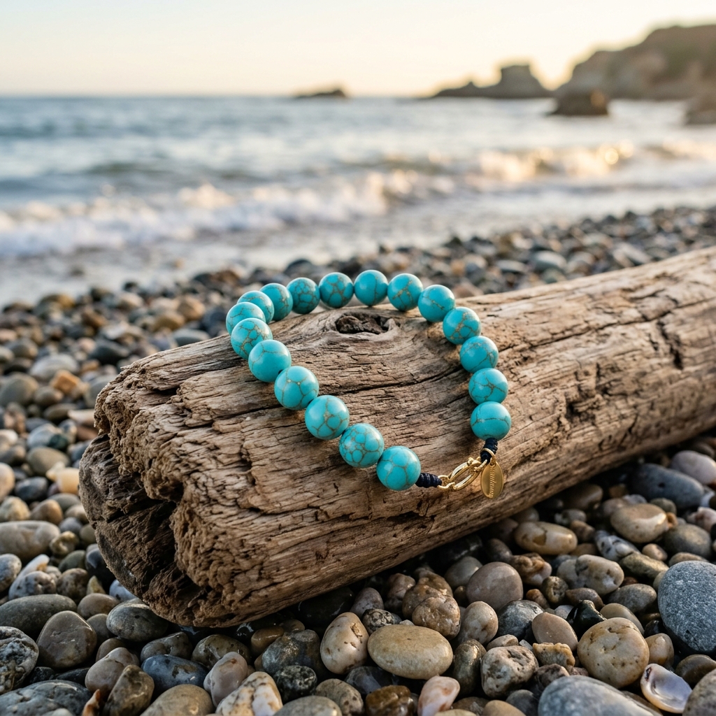 High-Porcelain Hubei Zhushan Raw Turquoise Mala