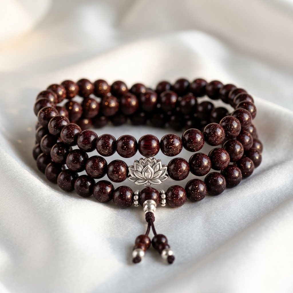 Imperial Full-Star Small Leaf Red Sandalwood 108 Mala